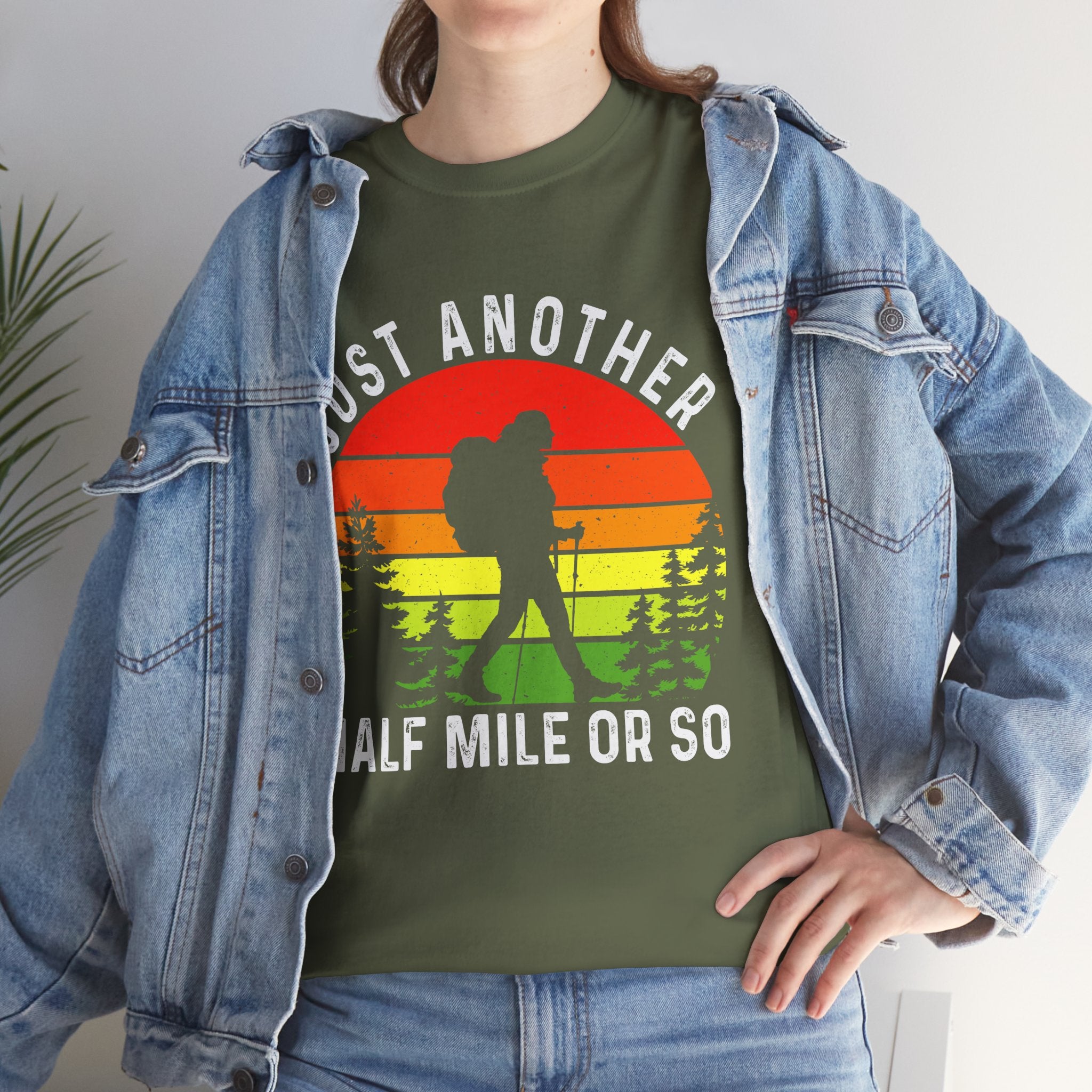 Women's Fun Hiking Shirt Just Another Half Mile Hiking Shirt Gift for Mom