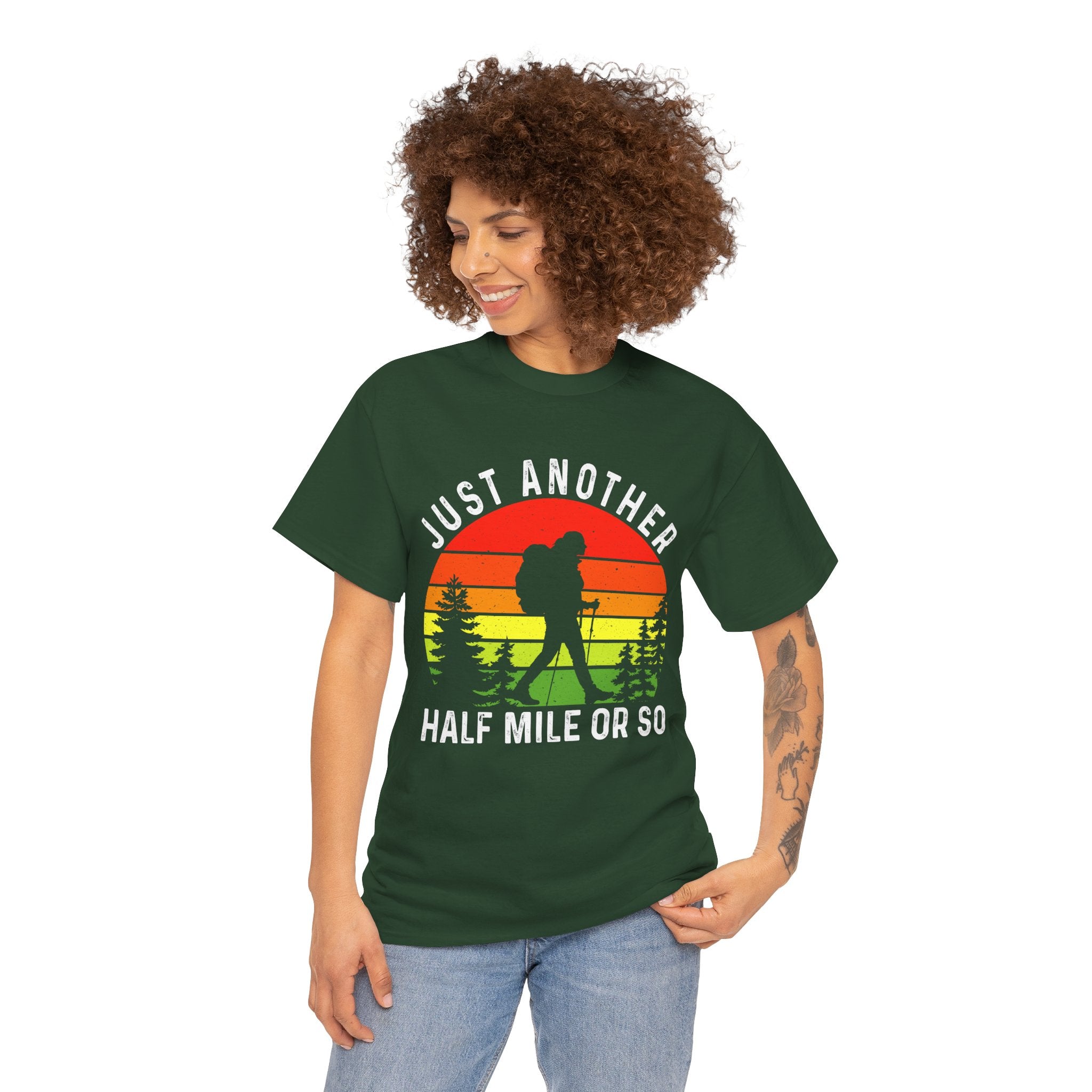 Women's Fun Hiking Shirt Just Another Half Mile Hiking Shirt Gift for Mom