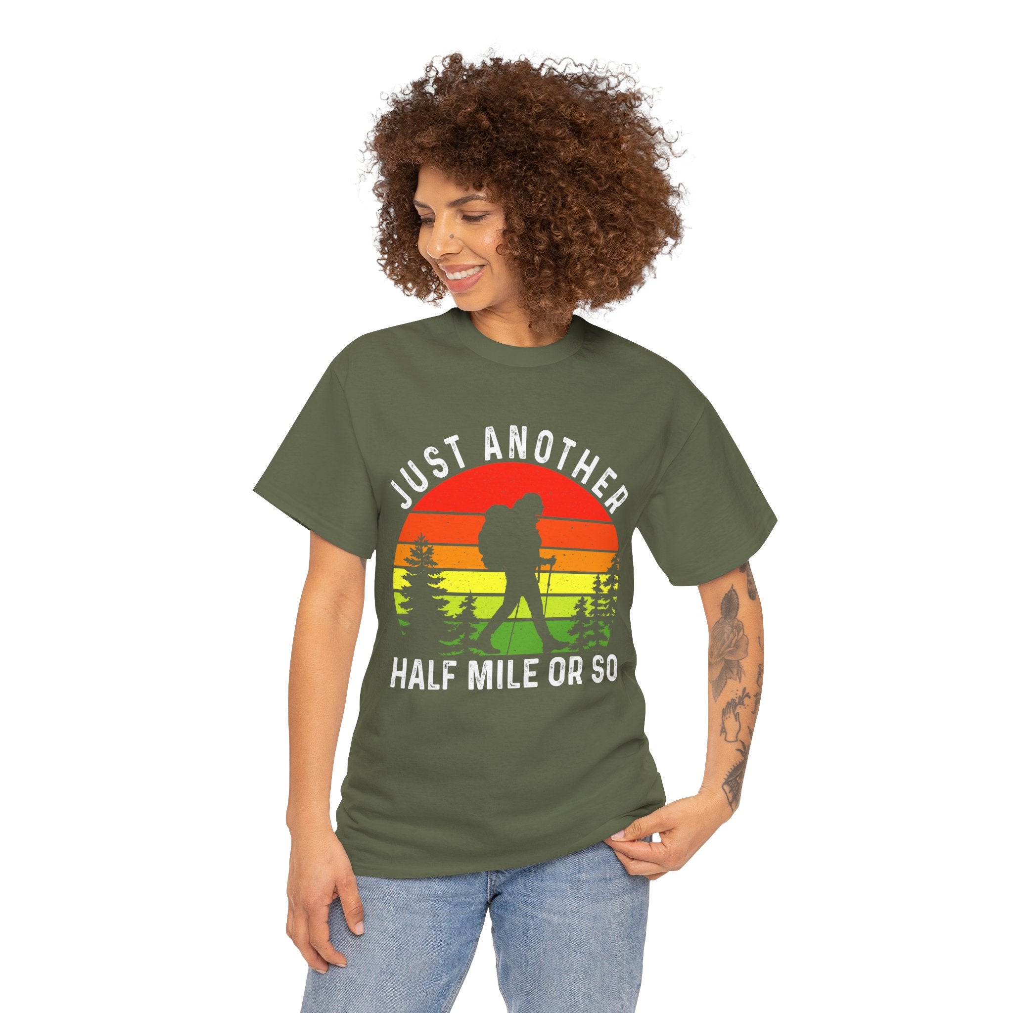 Women's Fun Hiking Shirt Just Another Half Mile Hiking Shirt Gift for Mom