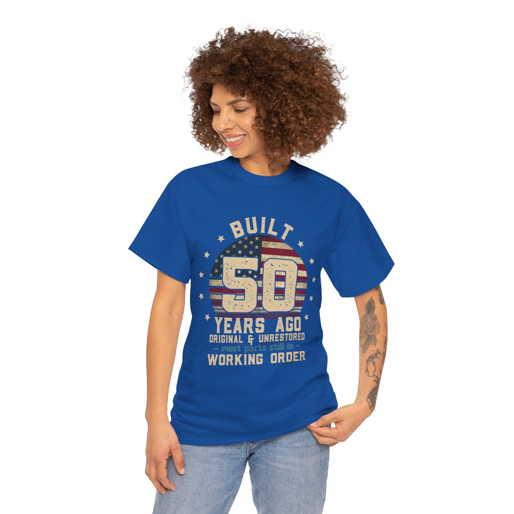 Built 50 Years Ago Shirt Vintage 1975 Shirt 50th Birthday Gift Turning 50 Gift Retro Classic T-Shirt for Him