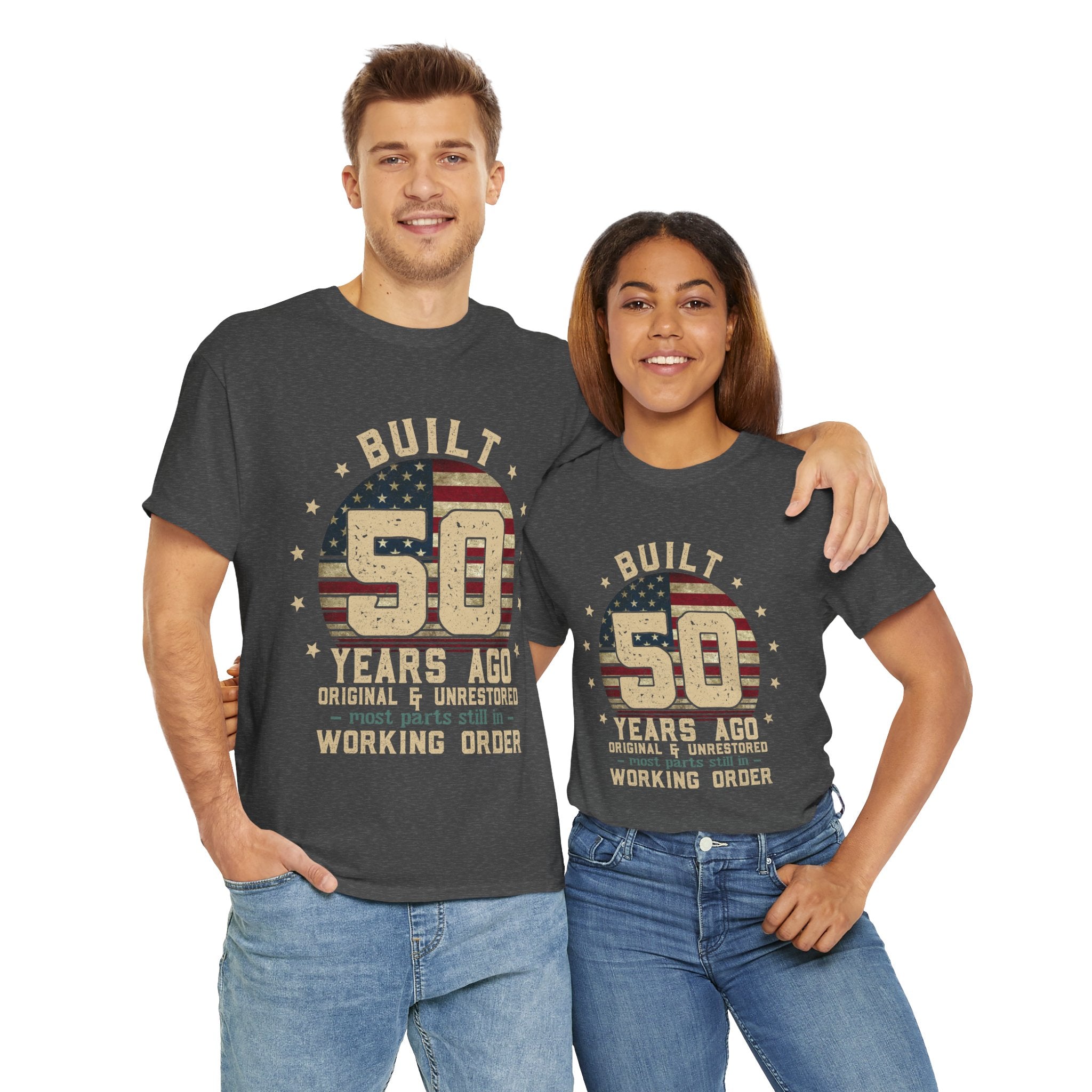 Built 50 Years Ago Shirt Vintage 1975 Shirt 50th Birthday Gift Turning 50 Gift Retro Classic T-Shirt for Him