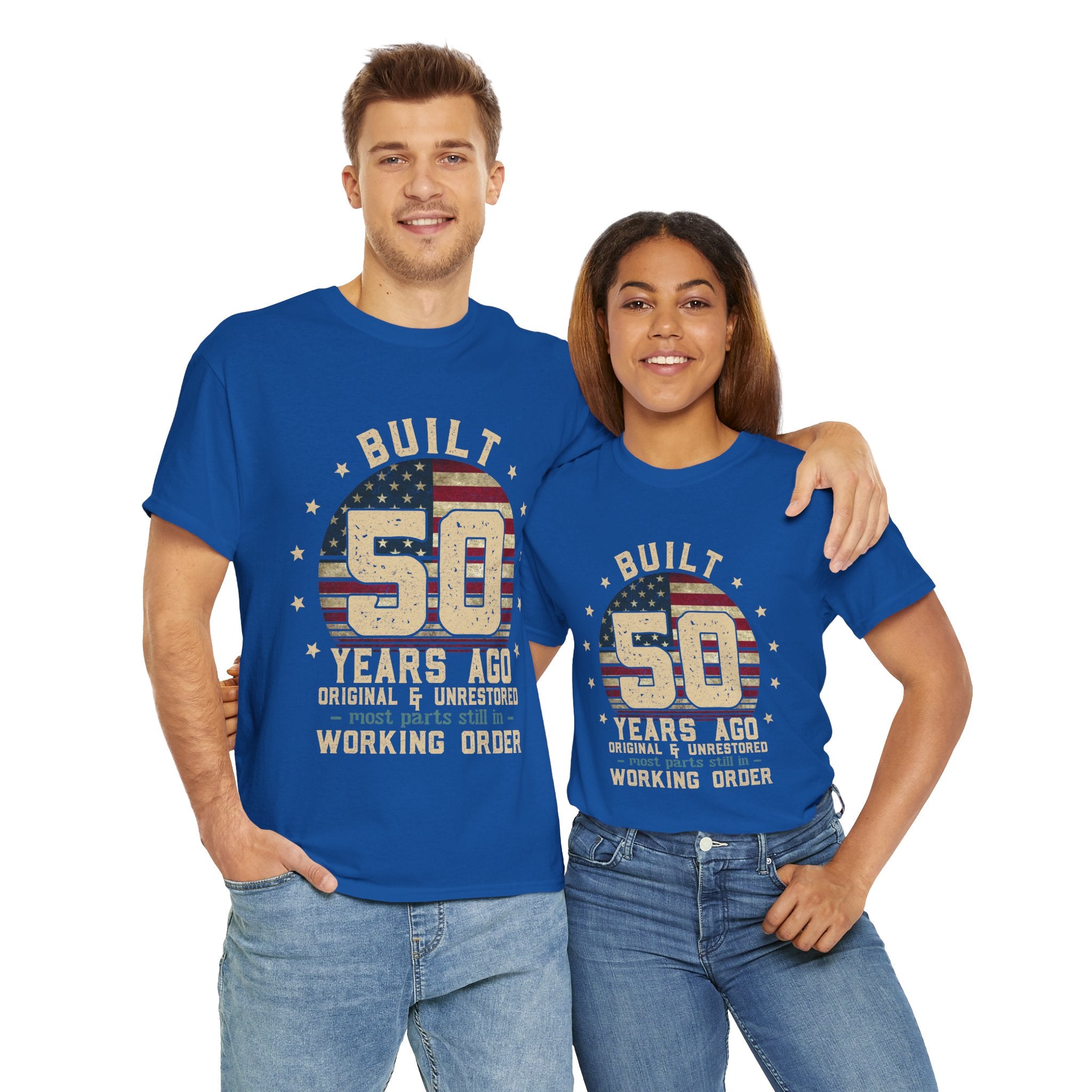 Built 50 Years Ago Shirt Vintage 1975 Shirt 50th Birthday Gift Turning 50 Gift Retro Classic T-Shirt for Him